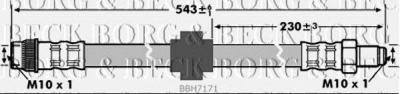 BORG & BECK bbh7171 -  Тормозной шланг